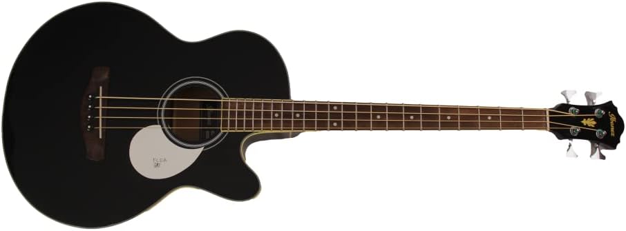 FLEA SIGNED AUTOGRAPH FULL SIZE IBANEZ ACOUSTIC BASS GUITAR A W/ JAMES SPENCE JSA LETTER OF AUTHENTICITY - RED HOT CHILI PEPPERS WITH ANTHONY KIEDIS, CHAD SMITH & JOSH FRUSCIANTE - MOTHER'S MILK, BLOOD SUGAR SEX MAGIK, ONE HOT MINUTE, CALIFORNICATION