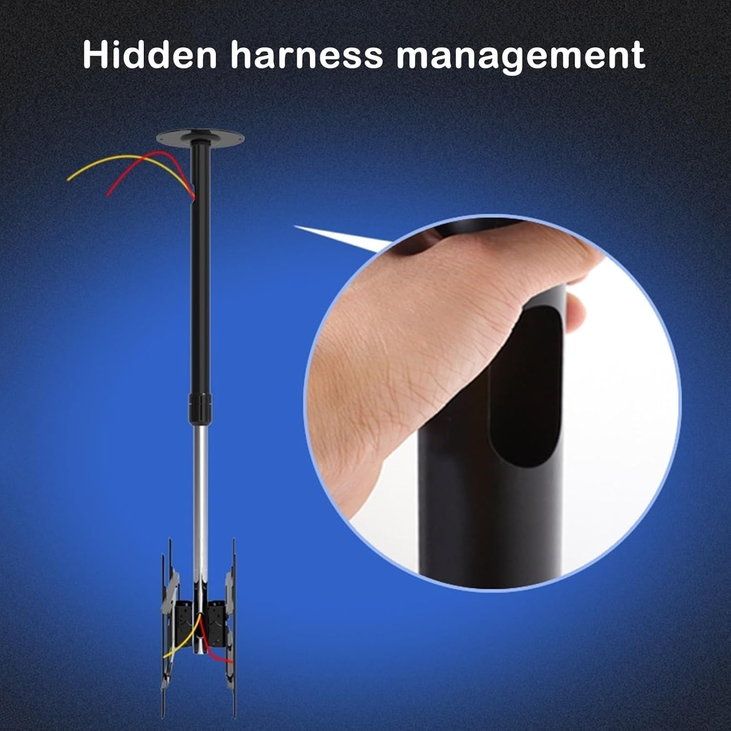 Monitor Mount,tv Wall Mount, Double Sided TV Mount Bracket - Tilt and Rotatable TV Stand, Fits 32-70 Inch TVs TV Mount, Height Adjustment Up and Down, No Disassembly