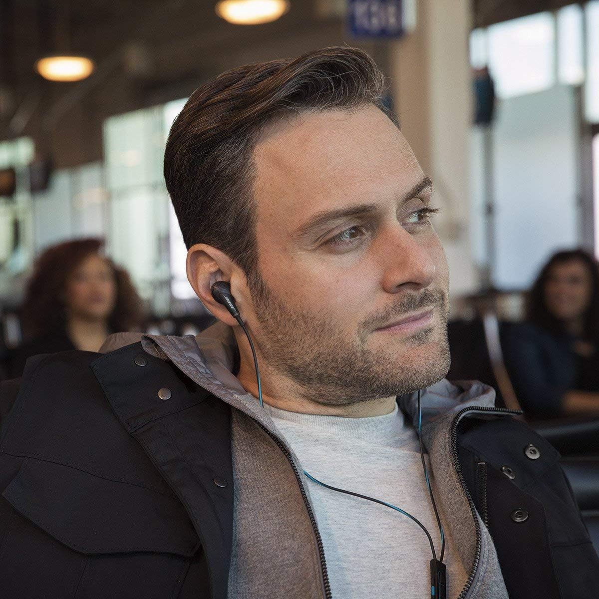 Bose 718840-0010 QuietComfort 20 Acoustic Noise Cancelling Headphones, Samsung and Android Devices, Black (Renewed)