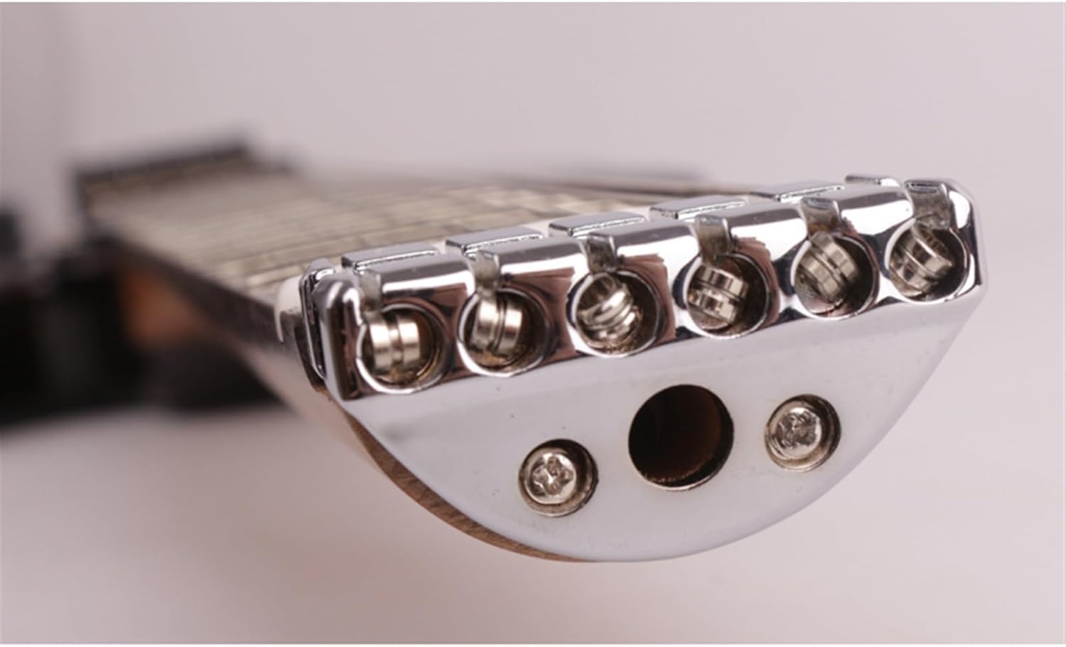 VENEKA Headless Electric Guitar Headless Portable Travel Silent Electric Guitar Mahogany Body Rosewood Fingerboard Built in Effector (Color : 03)