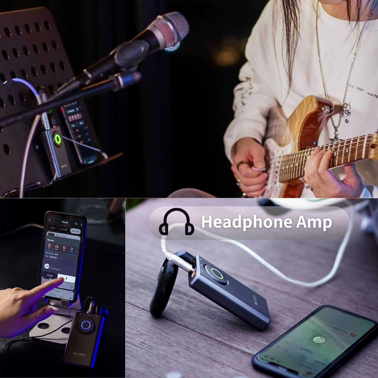 MOOER Prime P1 Pocket Multi Effects Pedal Wireless Controller for Guitar, Bass Guitar, Acoustic Guitar