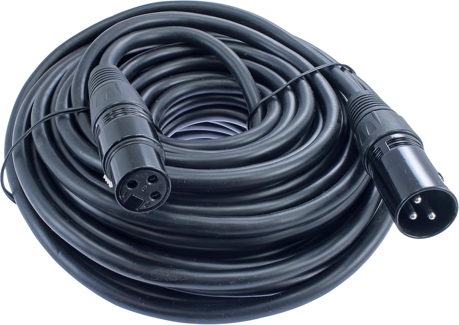 10 Pack 25 Foot 3 Pin XLR Mic Cable with Male to Female Connectors Microphone Audio Patch Cords Balanced Shielded