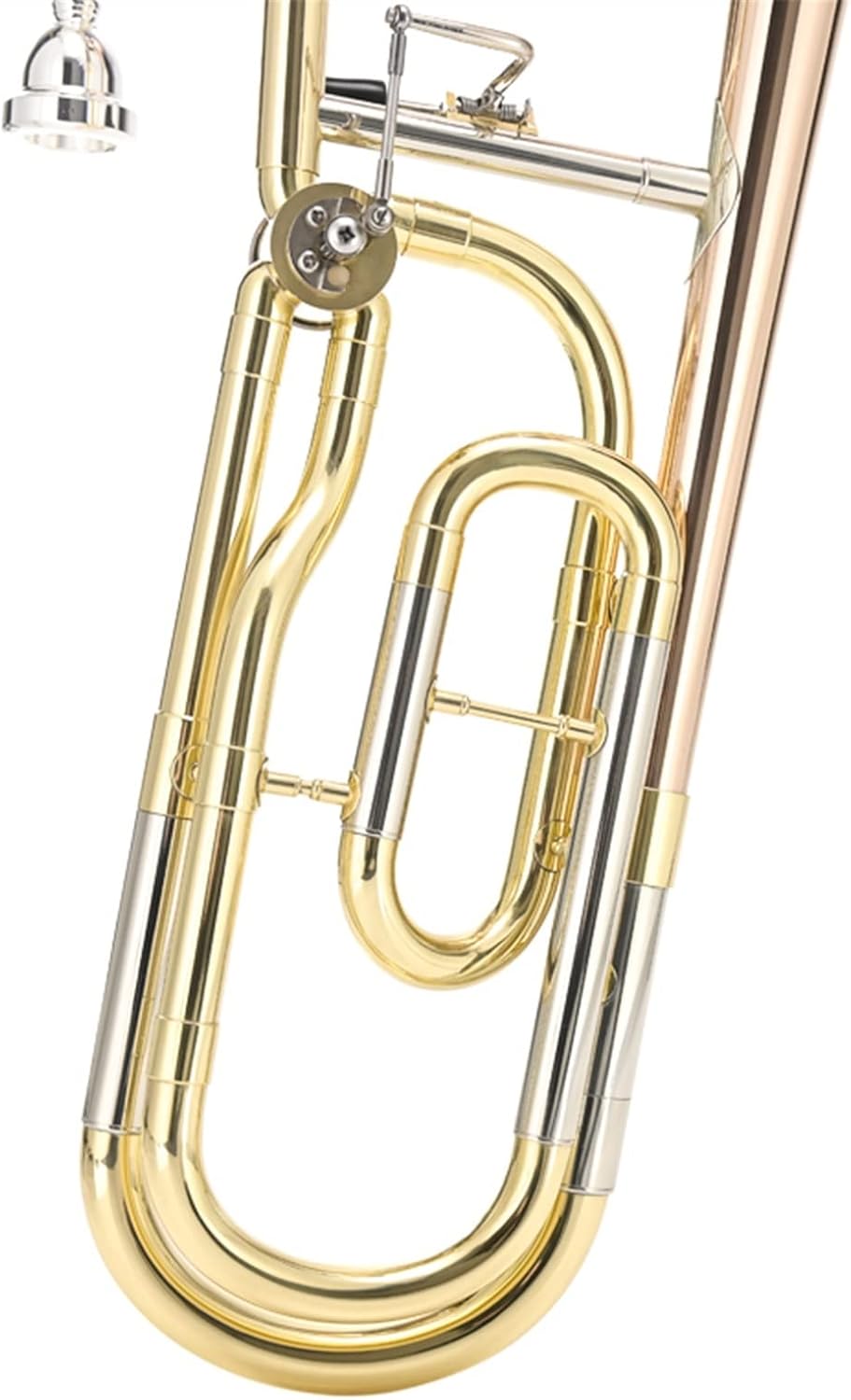 TSTS Bb-F# Tune Tenor Slide Trombone Phosphorus Copper Gold Lacquer Musical Instrument Beginner Trombone