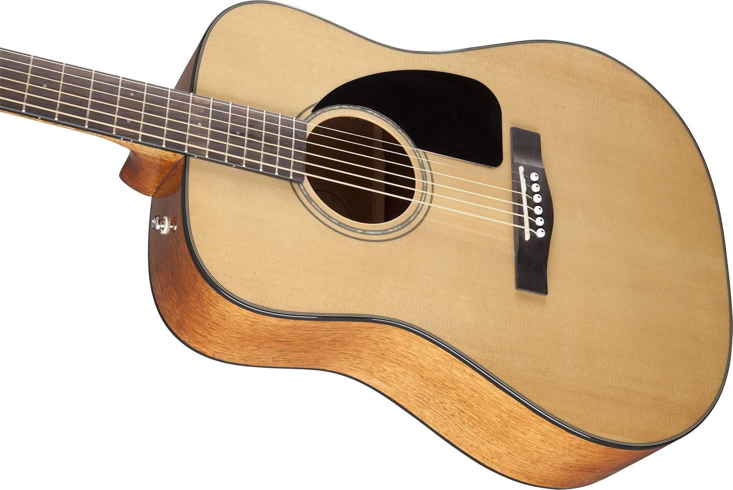 Fender CD-60 Dreadnought Acoustic Guitar - Natural Bundle with Hard Case, Strap, Tuner, Strings, Picks, Online Lessons, Instructional Book, and Austin Bazaar Instructional DVD