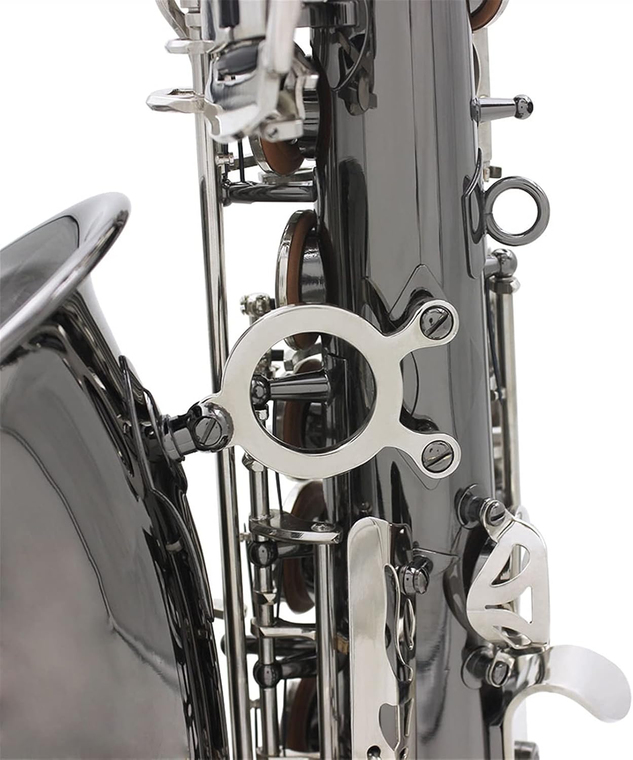 Sassofono Contralto Sax ottone lucido inciso EB e- Flat pulsante conchiglia strumento a fiato con custodia guanti silenziosi Cintura Student Saxophone