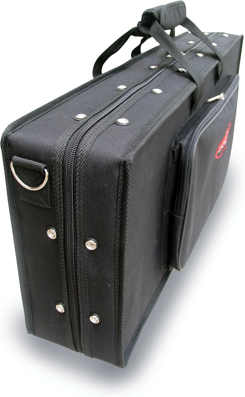 SKB 27”x 9” Foot Controller Soft Case Padded Bag, Rigid Foam Frame, Shoulder Strap and Double Zippers for DJ Controllers & Small MIDI Keyboards, Black