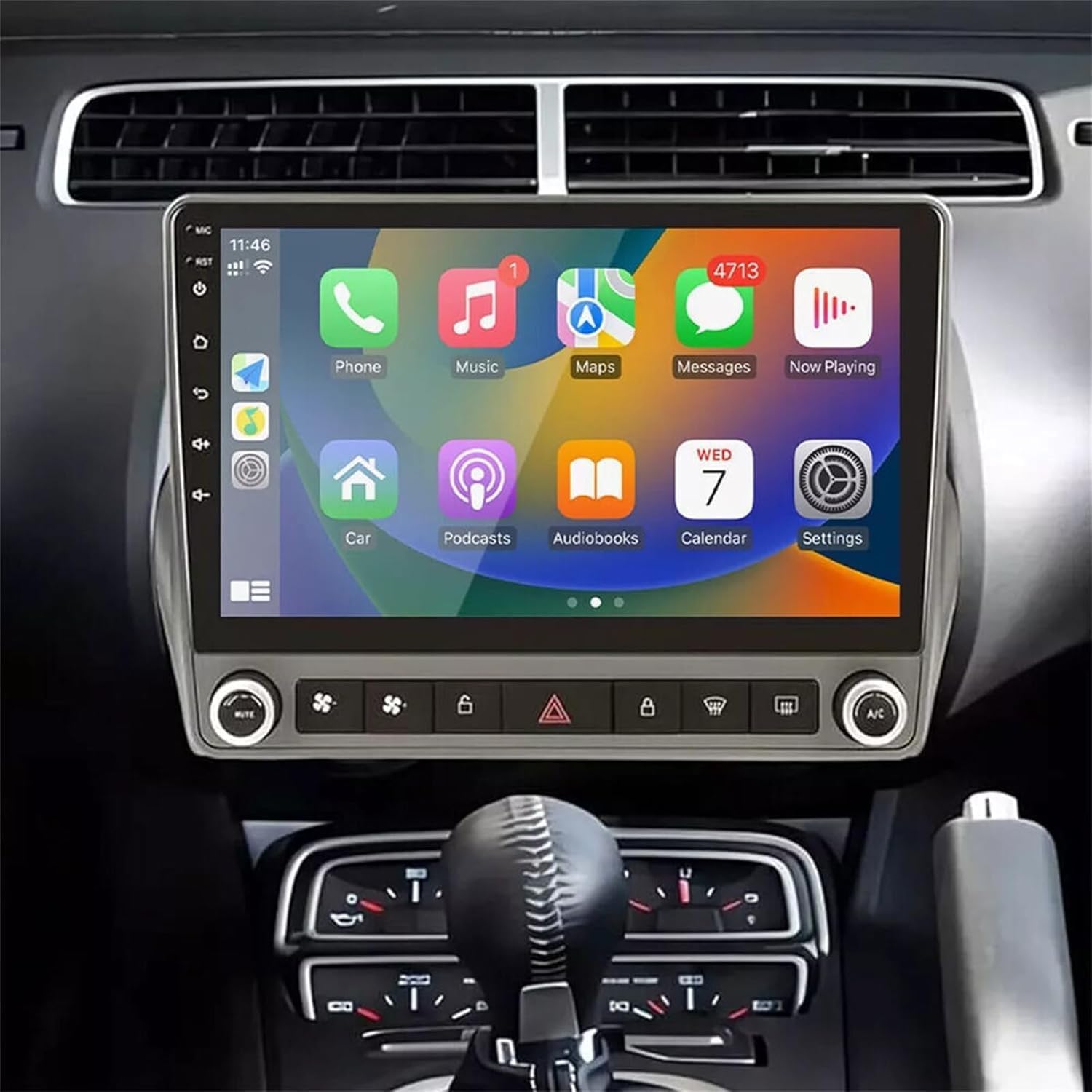 Double Din Car Stereo Radio Compatible for Camaro 2010-2015 with CarPlay Android Auto, 9