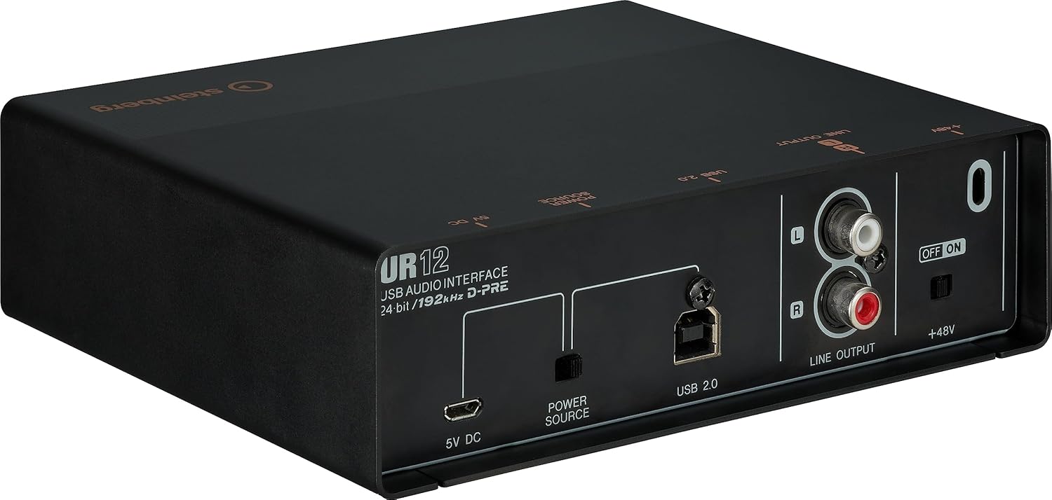 Steinberg UR Series UR12 Black/Copper Audio Interface with Cubase AI and Cubase AI