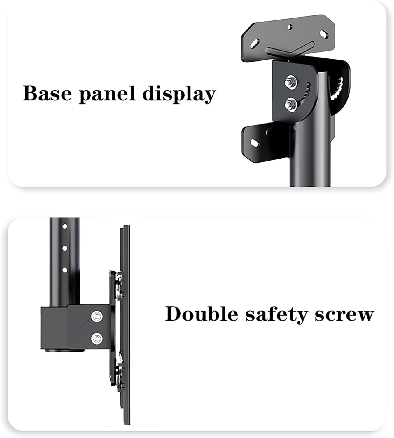 TV Stand tv Wall Mount Ceiling TV Mount Bracket, Fits 32-75 Inch Flat Panel Televisions,Adjustable Height Telescoping Tilt and Swivel, Max TV Weight 132 Lbs(2m)