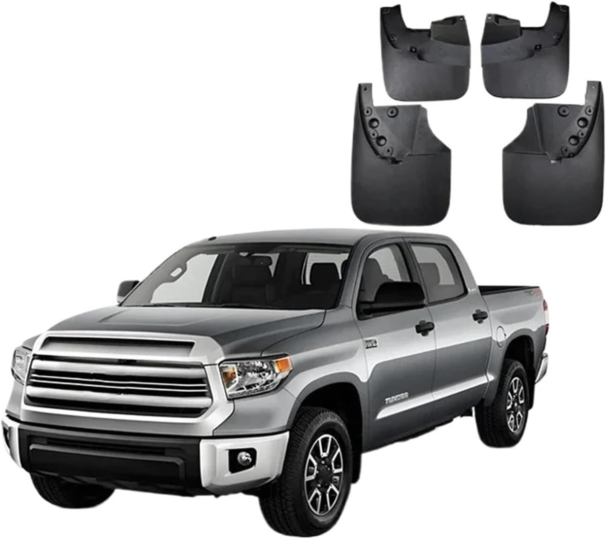 Compatible for Toyota Tundra 2007 2008 2009-2021 Mudguard Fender Mud Flap Guards Splash Mudflaps Car Accessories Mudguards Front Rear 4pcs