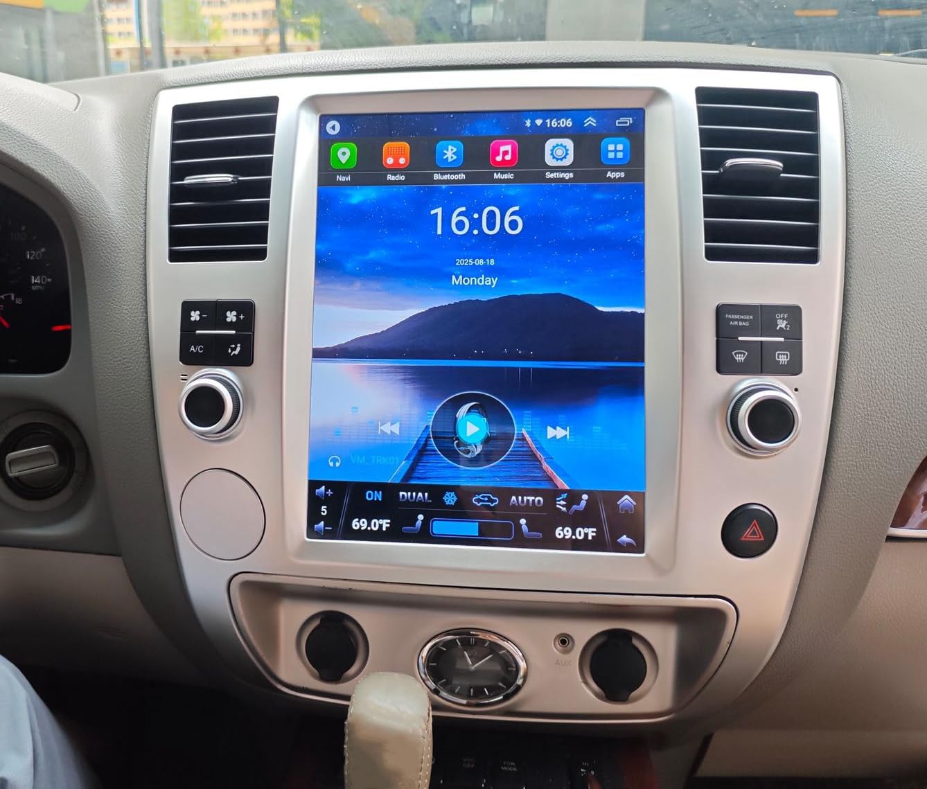 12.1 Inch Carplay for Infiniti QX56 2008-2011 Years System, Wireless Carplay Android Auto, Car Stereo Bluetooth Navigation Media Player GPS WiFi