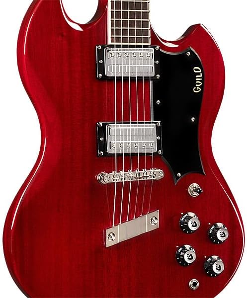 Guild Polara Deluxe Electric Guitar - Cherry Red