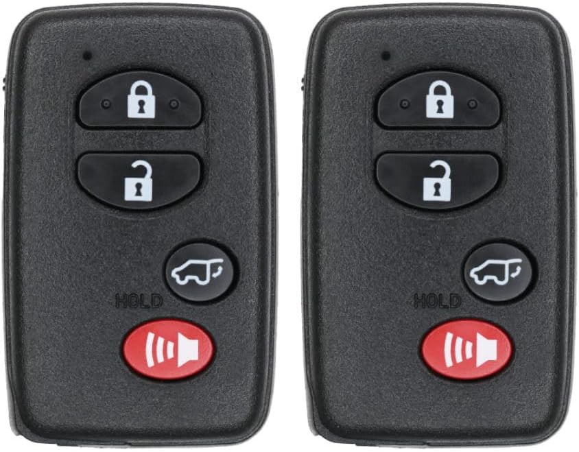 Replacement Smart Key Fob for Toyota Highlander 2009 FCC HYQ14AAB Part Number 89904-48110 8990448110 Pack of 2