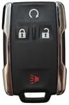 4 Button GM Remote M3N32337100 13577770 Chrome Sides with Chevy Logo