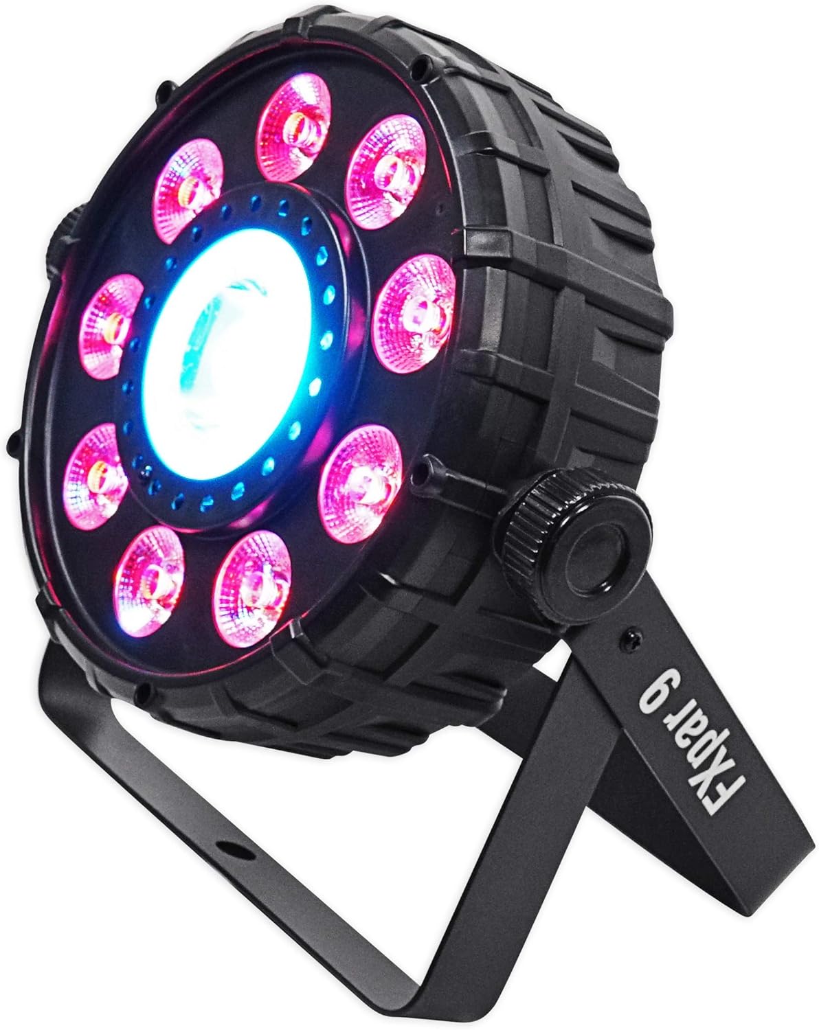 (2) Chauvet DJ FX Par 9 DMX Multi-Effect LED, SMD RGB+UV Strobe Par Lights