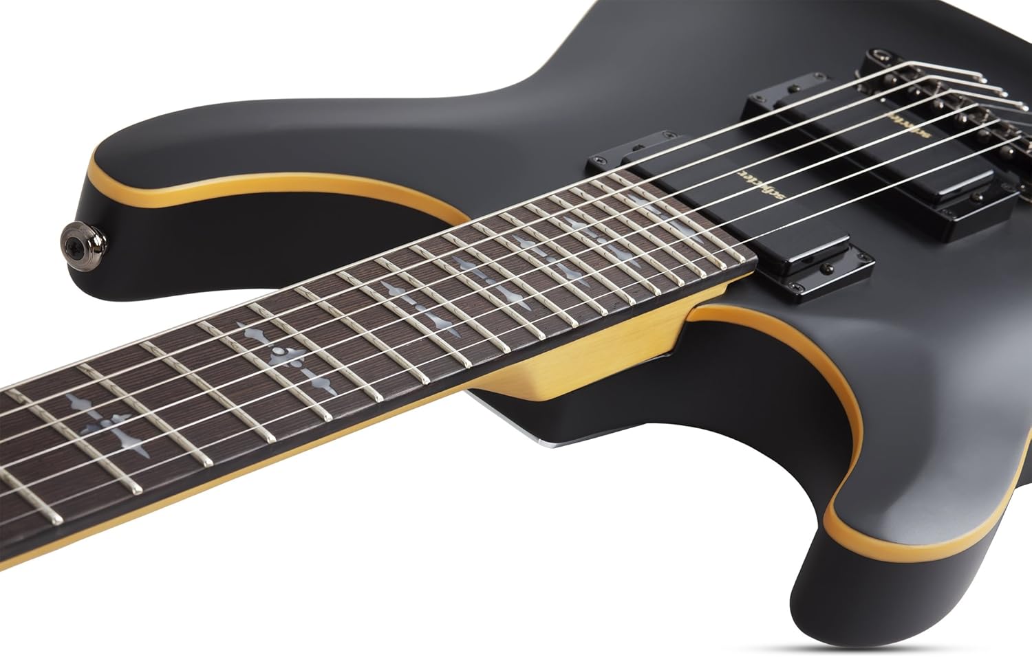 Schecter 6 String Solid-Body Electric Guitar, Aged Black Satin (3665)