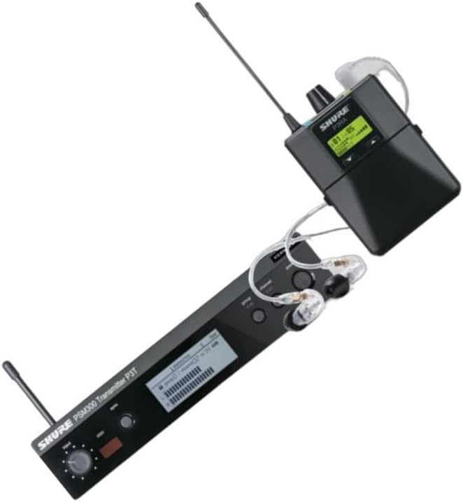 Shure PSM300 P3TRA215CL Pro Wireless in-Ear Personal Monitoring System with SE215-CL Earphones - H20 Band