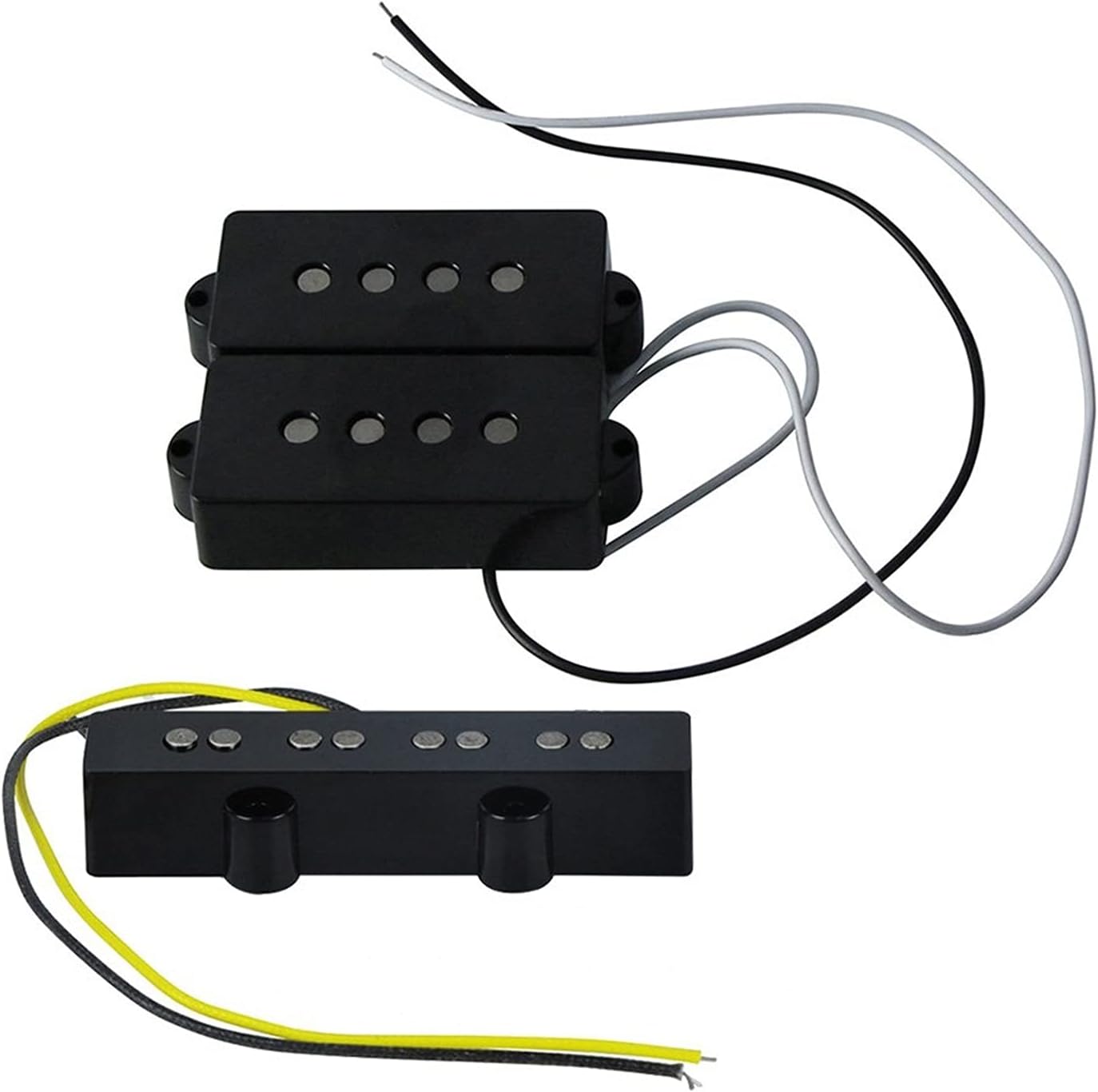 Guitar humbucker Pickup Set of Open Alnico 5 PB Bass Pickup & JB Bass Bridge Pickup for 4 String PB Bass Guitar Accessories