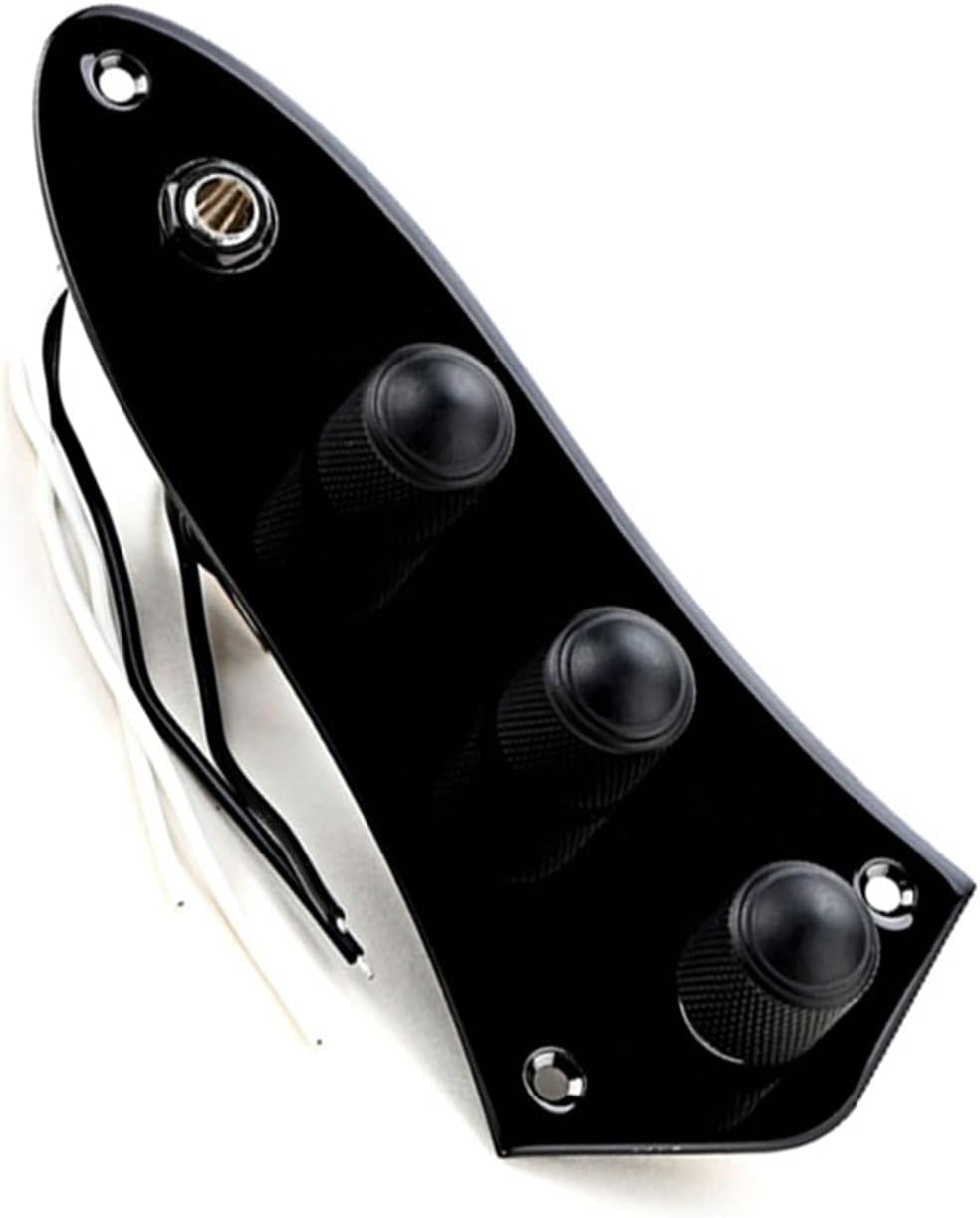 TSTS Guitar Prewired Harness Pre-Wired Control Plate with Wiring Harness Fully Loaded Control Plate for Bass Guitar Replace