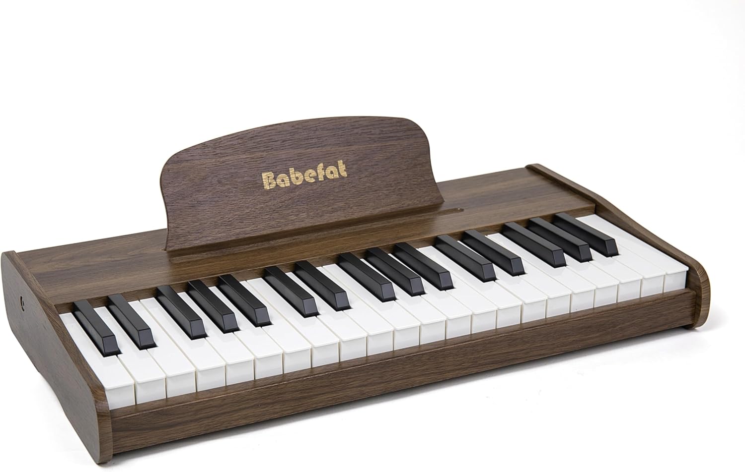 Kids Piano Keyboard 37 Keys Digital Piano for Kids Mini Musical Instruments Wooden Pianos Toy for 4+ Years Old Girls and Boys Birthday Gift Walnut (Walnut)