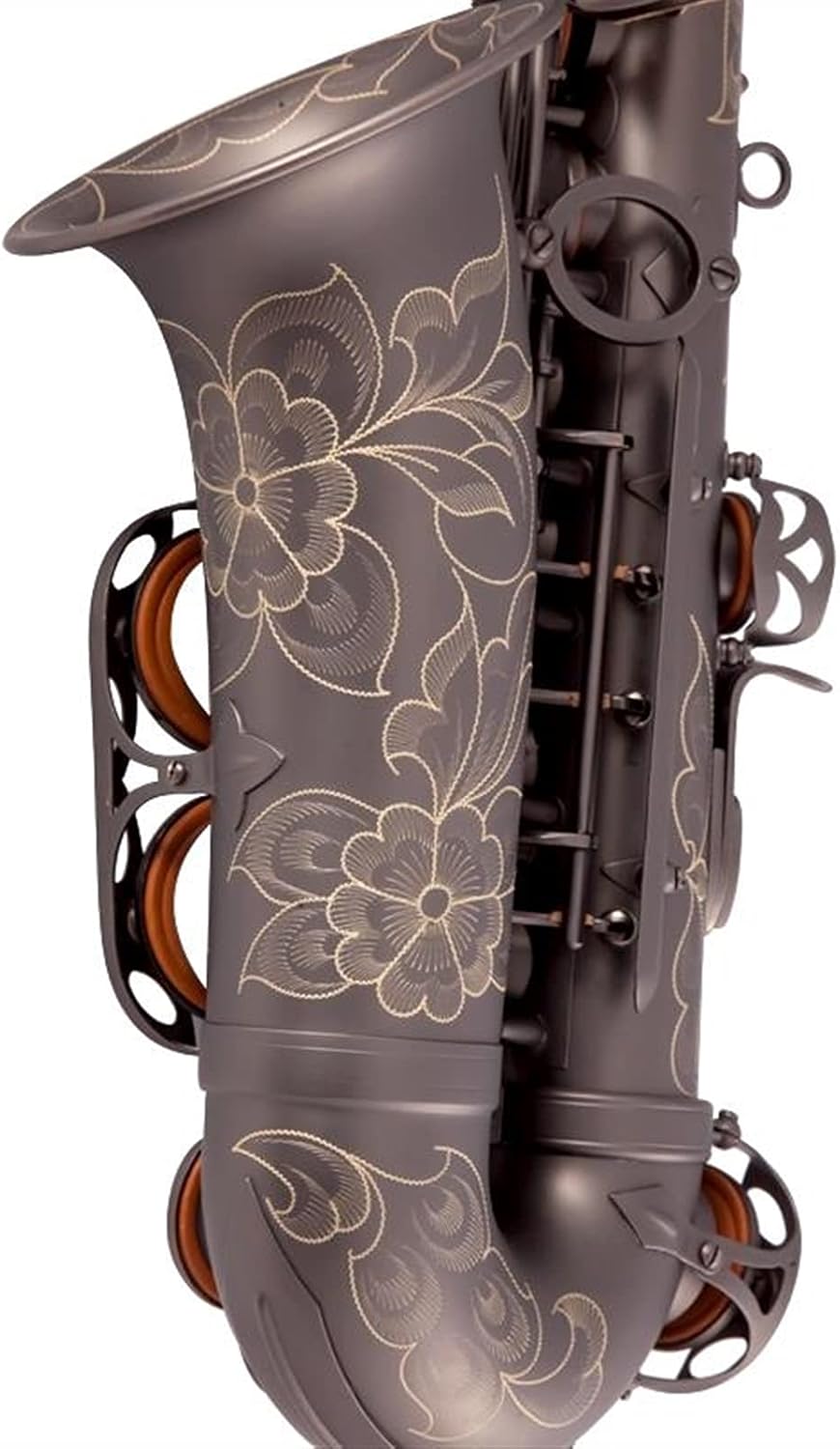 Professional Saxophone Black Nickel EB Alto Saxophone Brass Lacquered Gold E Flat Key Type Woodwind Instrument Brass Sax Beginners Kit