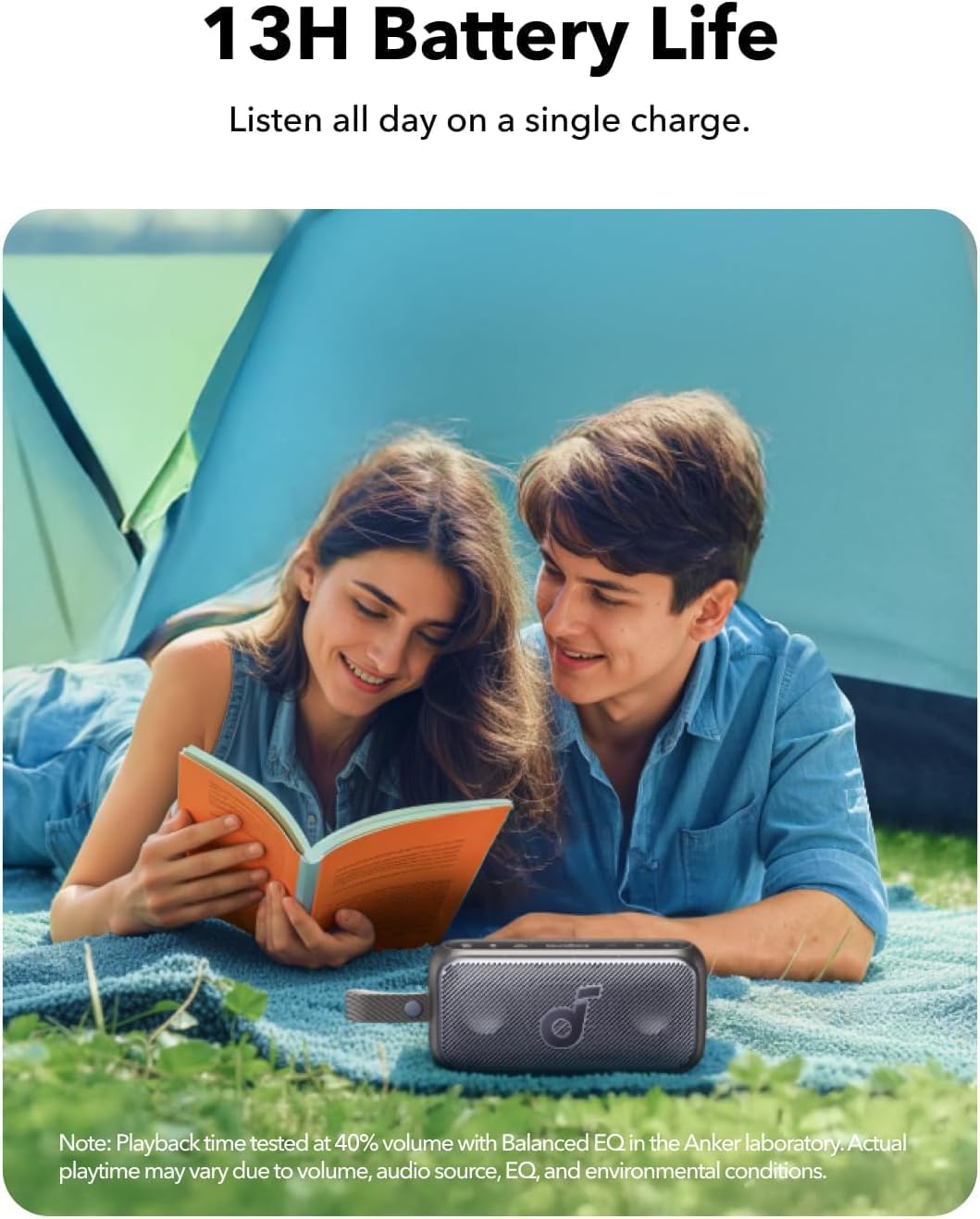 Soundcore Motion 300 by Anker, Bluetooth Speaker, Wireless Hi-Res Portable Speaker, IPX7 Waterproof, BassUp, Bluetooth 5.3, 30W Stereo Sound, 13H Playtime for Home, Shower, Outdoor, and Travel