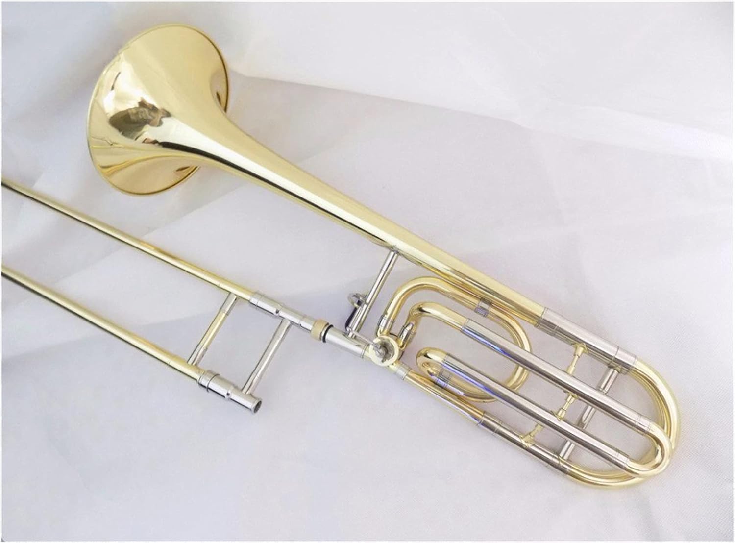 Student Trombone Bb/F Tenor Trombone Slide with Case Mouthpiece Brass Copper Trombones Musical Instruments Trombone Kit