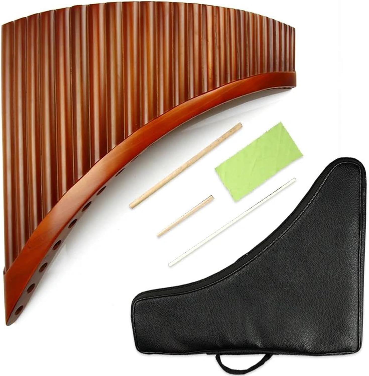 pan flute for beginners Handmade 25 Pipes Pan Flute C Key Pan Pipes Woodwind InstrumentTraditional Musical Instrument Pan Flute (Color : Right)