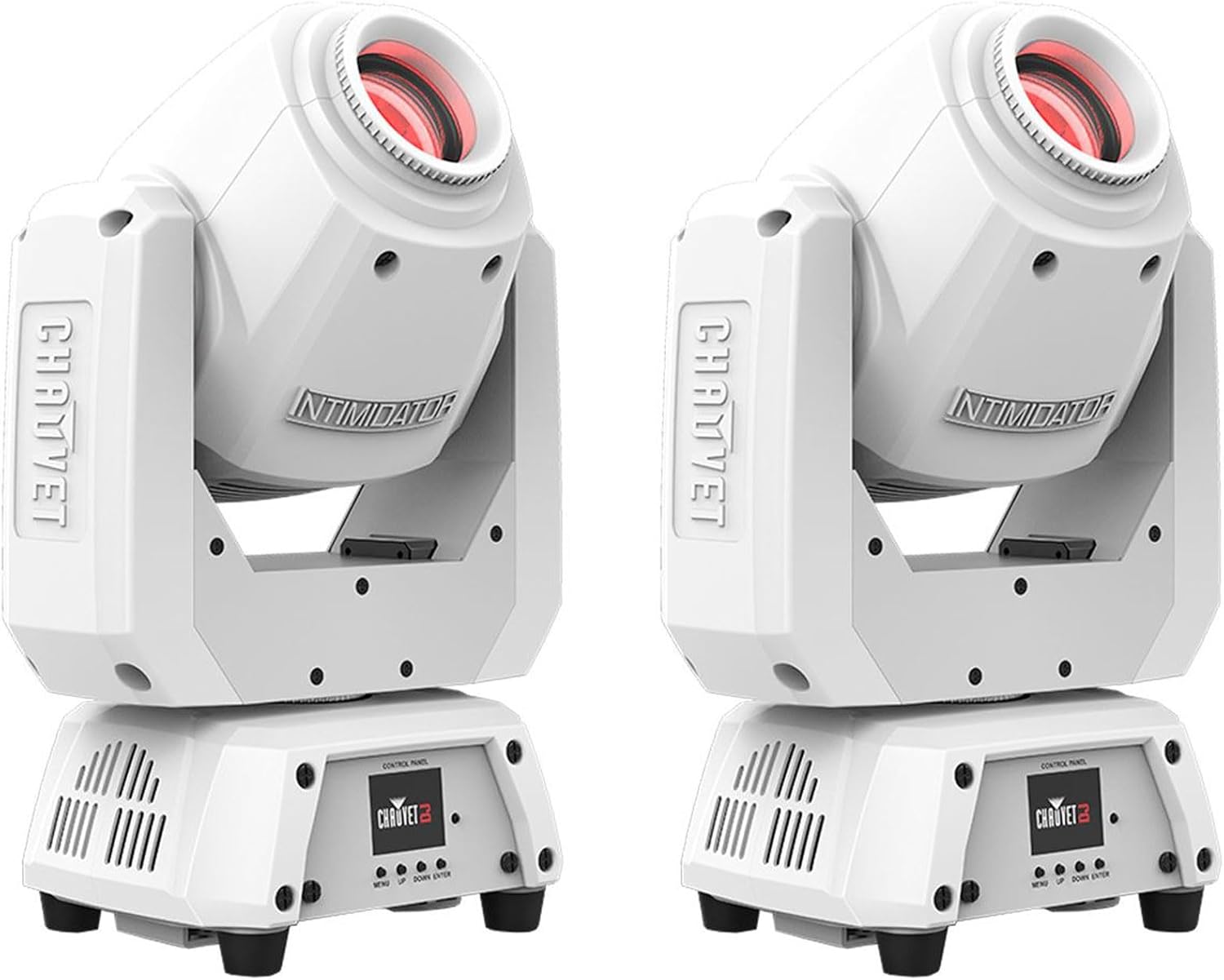 Audiosavings Bundle: (2) Chauvet DJ Intimidator Spot 260X White DMX LED Moving Head Light w/RF Receiver