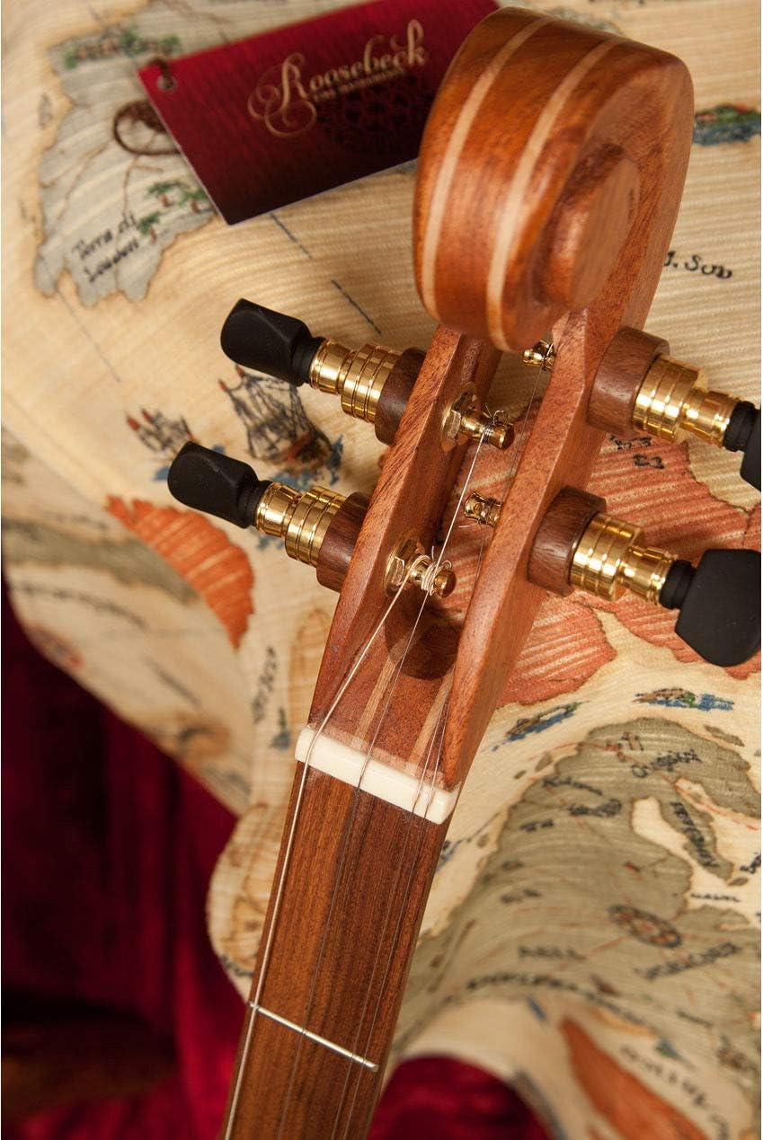 Wildwood Dulcimer Package Includes: Roosebeck Wildwood Dulcimer W/F-Style Soundholes& Scrolled Headstock + Replacement Strings Set + Snark Clip-On Chromatic Tuner