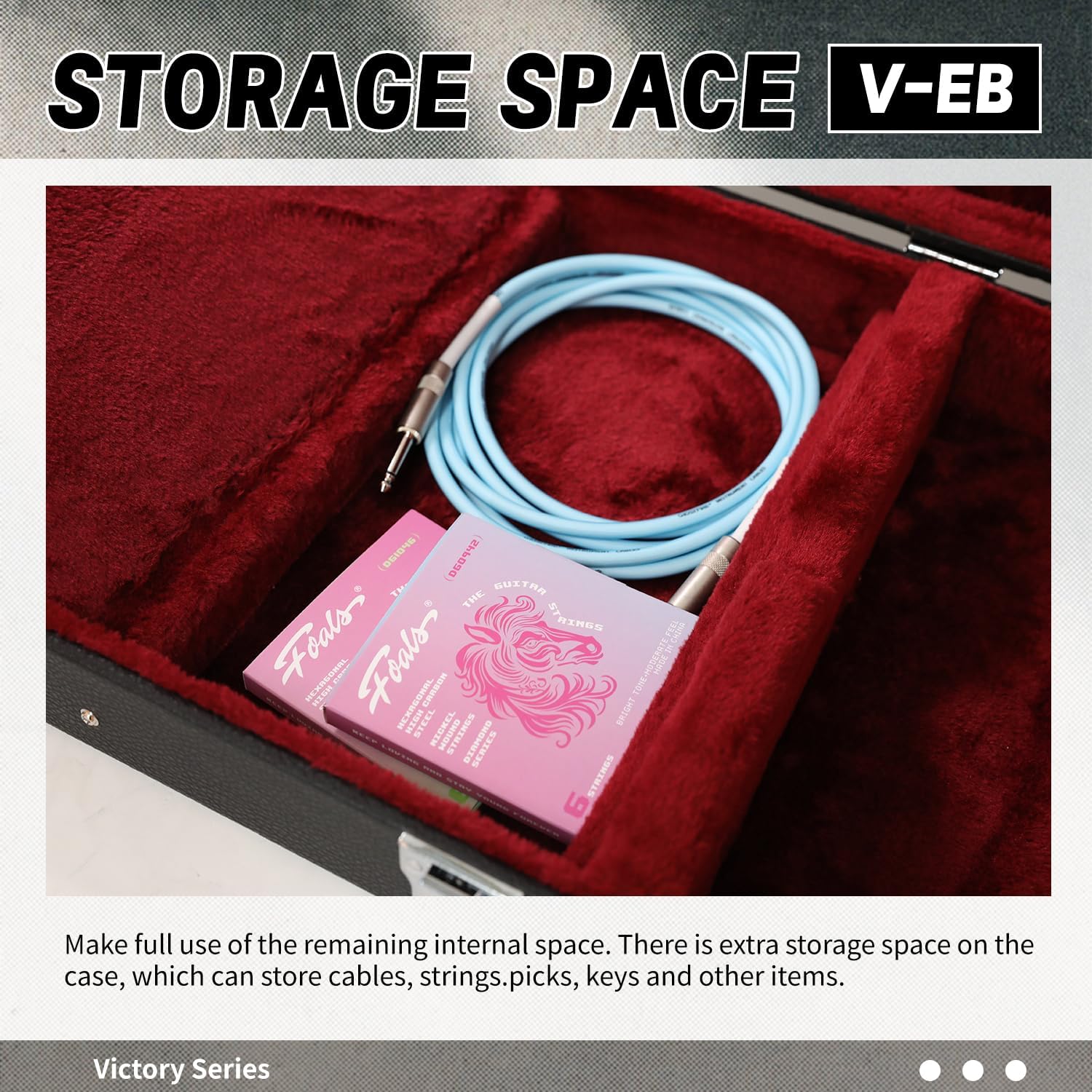 GHOSTFIRE Wooden Hard-Shell Cases Electric BASS Case Super thick fit for BASS (EB)