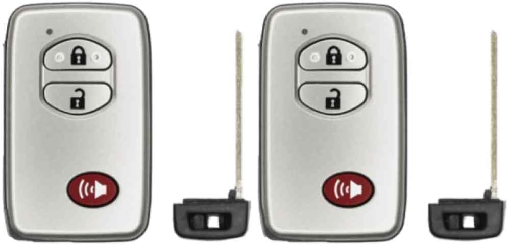 Replcament Smart Key Fob for Toyota Land Cruiser 2008 FCC HYQ14AEM Part Number 89904-60771 89904-60770 Pack of 2
