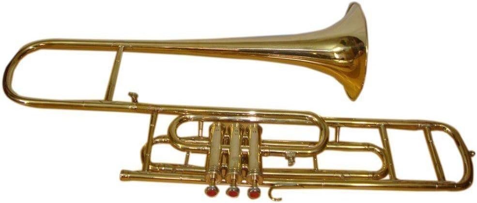 CHRISTMAS-05 TROMBONE BRASS MADE Bb PITCH WITH FREE CASE + MP