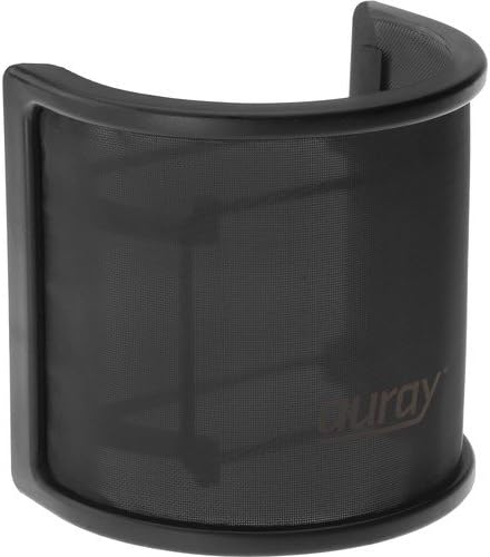 Neumann TLM-102 Large Diaphragm Studio Condenser Microphone (Black) with Suspension Shockmount & Pop Filter