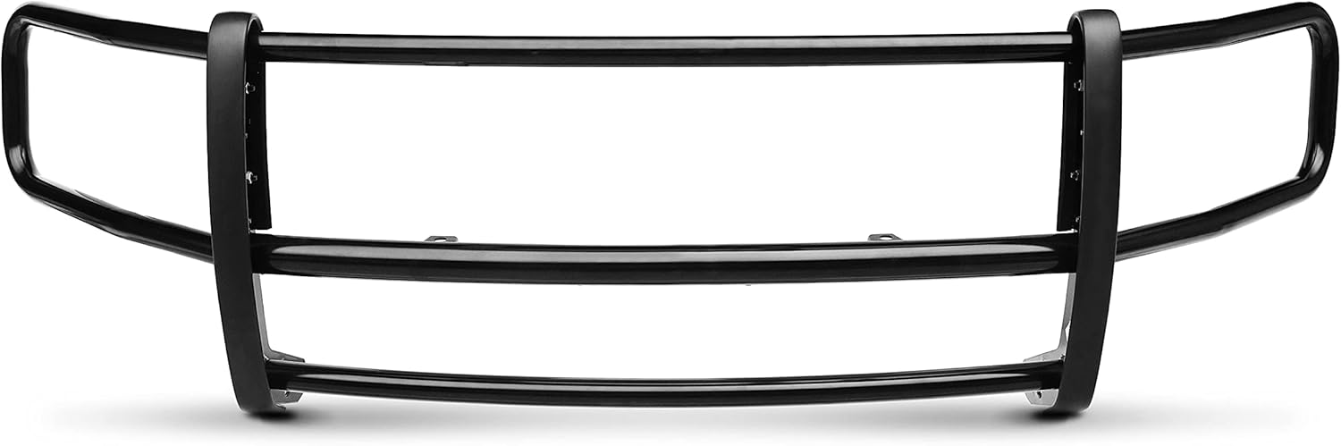 TAC Grille Guard Compatible with 2020-2024 Ford Transit 2WD (Exclude 2022-2024 E-Transit EV) Black Front Brush Bumper Guard Push Guard Off Road Automotive Exterior Accessories