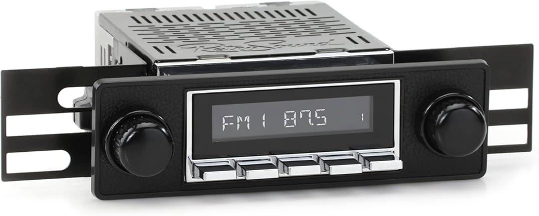 RetroSound Classic Car Stereo Compatible with 1969-74 Alfa Romeo Berlina (HC-M2-403-36-96AR1) Includes Bluetooth, USB, AM/FM