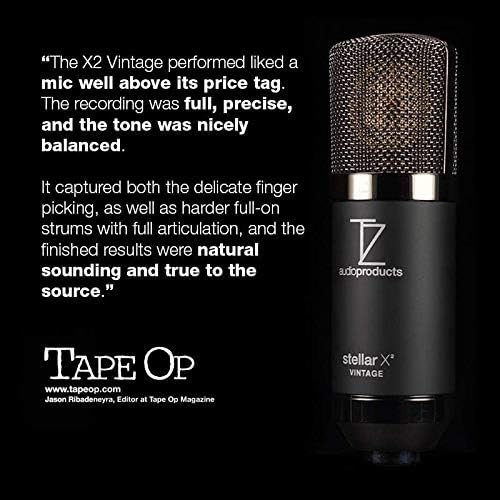 TZ Stellar X2 Vintage Large-Diaphragm Cardioid Condenser XLR Microphone