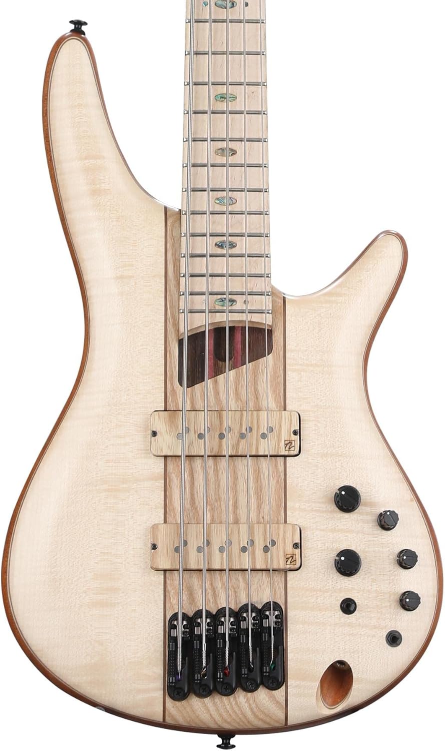 Ibanez Premium SR5FMDX2 5-string Bass Guitar - Natural Low Gloss