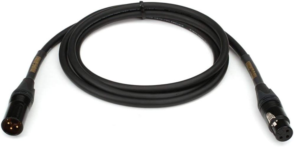 Mogami GOLD-AES-06 Digital/Analog Microphone Patch Cable, Gold 3-Pin XLR-F to XLR-M, 6 ft.