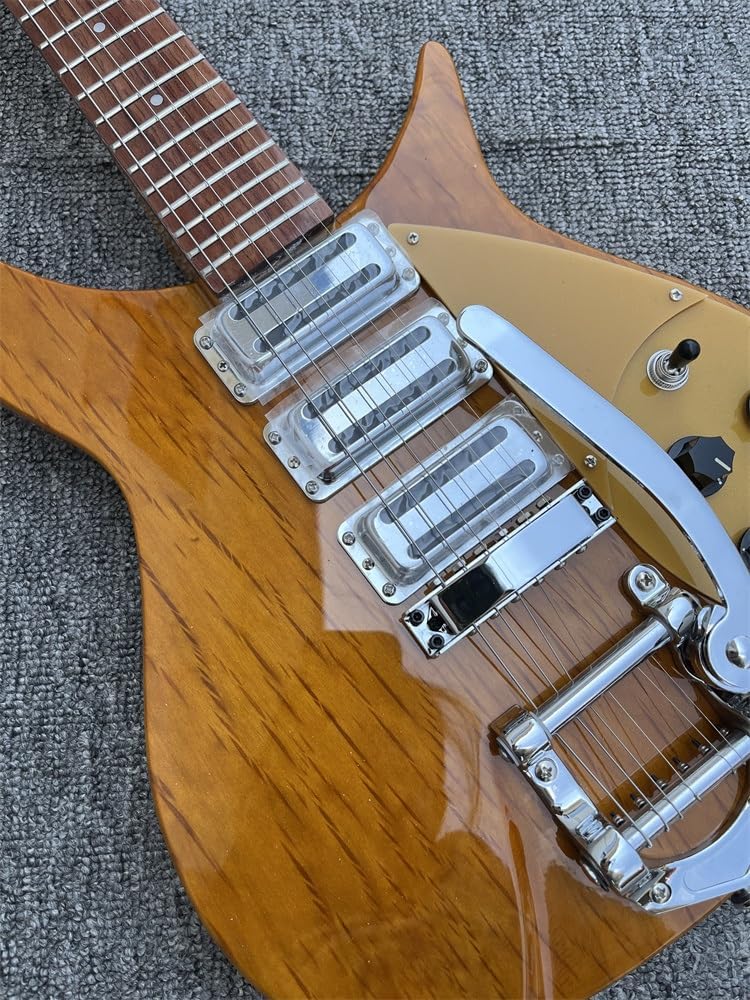 Custom 325 electric guitar 6-string electric guitar, Yellow paint 527-string pitch