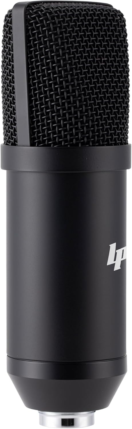 LyxPro Cardioid Condenser Microphone Complete Kit for Studio Recording, Vocals, Podcasting with Shockmounts, XLR Cables and Floor Stands Compatible with Most Audio Interfaces, Mixers, or RODECaster