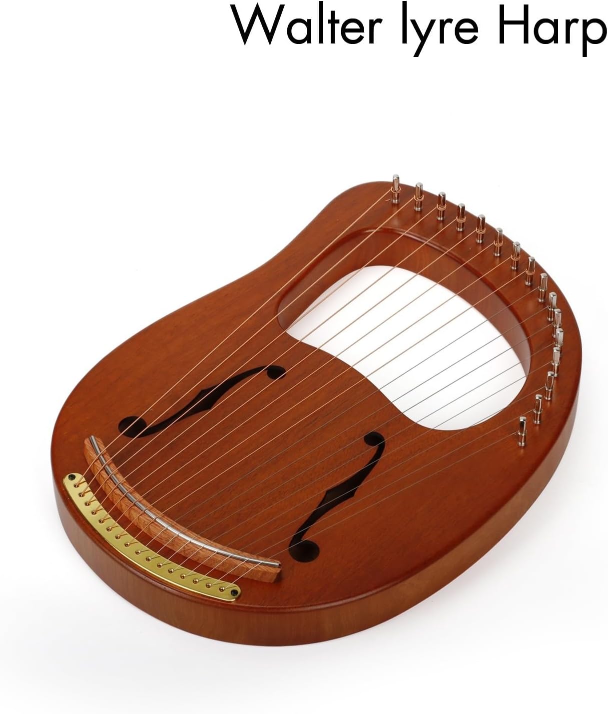 Lyre Harp Set Small Harp For Beginners, Self-taught Instrument, Single Board Portable 16-string Small Harp(1)