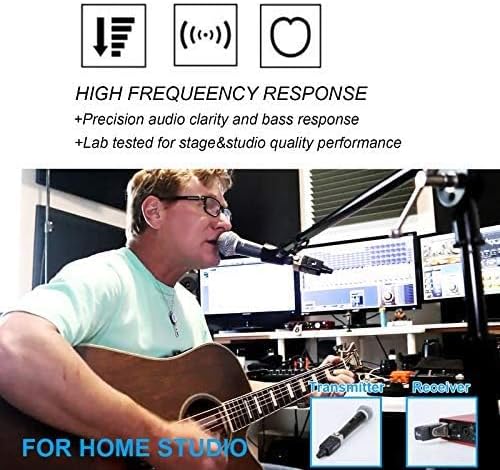 Xvive U3 XLR Microphone Wireless System 2.4GHz Wireless XLR Transmitter and Receiver for Dynamic Microphone, Audio Mixer, PA System