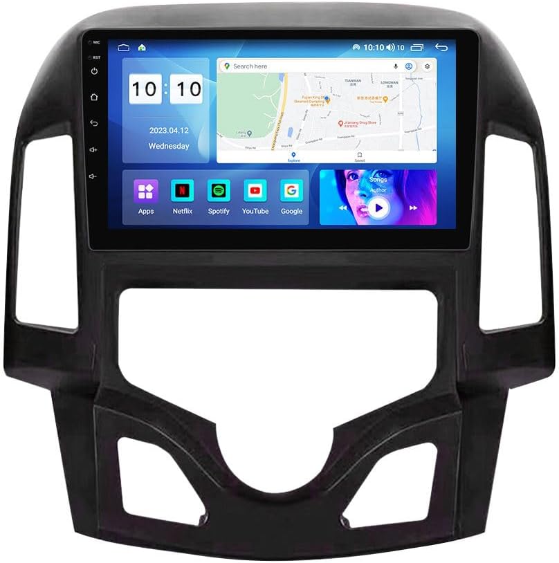 Android Car Stereo for Hyundai i30 2007-2012 Auto,9 inch IPS Touchscreen with Upgrade Wireless CarPlay & Android Auto,WiFi/GPS,Support SWC and Subwoofer,8-Core 8G+256G