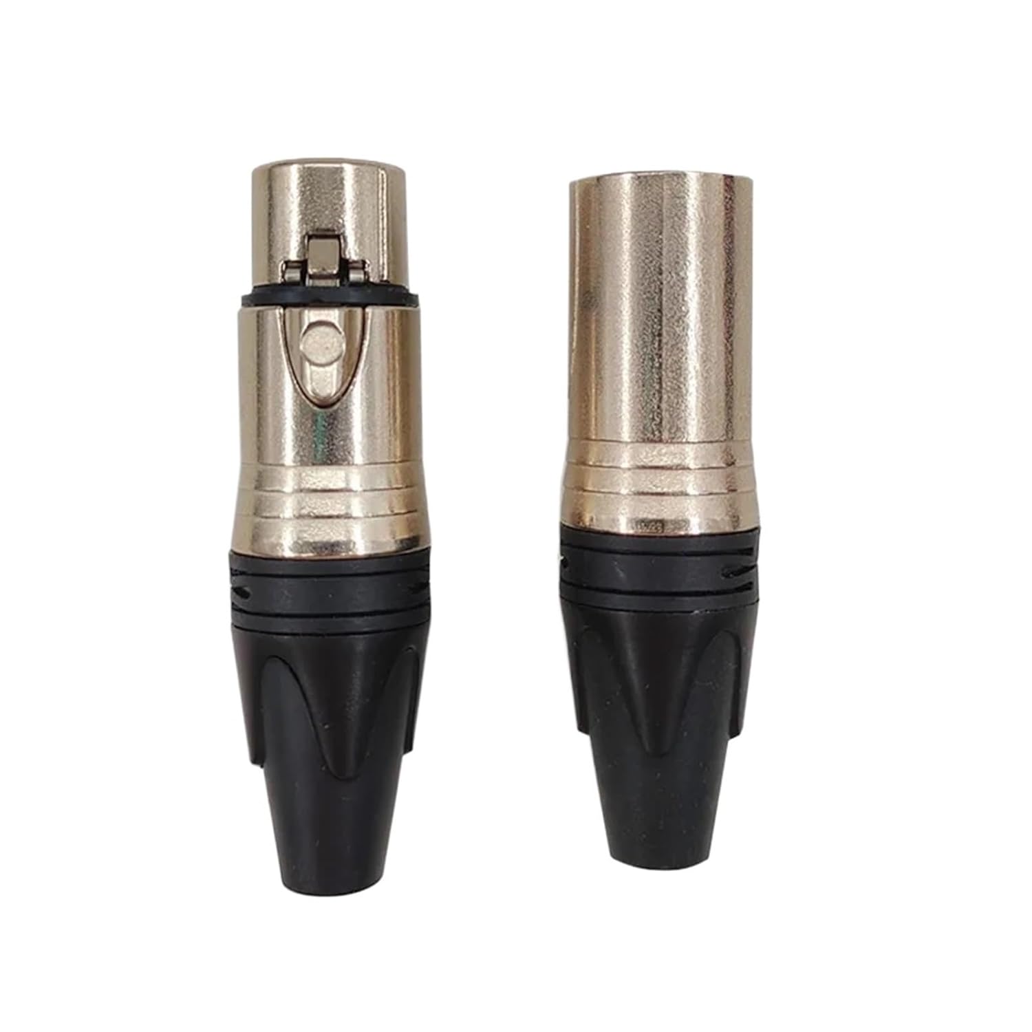 20pcs Metal XLR Audio Connector Microphone Plug 3-pin Speaker Connector Male and Female Microphone Color(Female Male 10pcs)