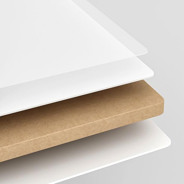 KWOKING Scandinavian Open Corner Bookshelf Metal Frame MDF Bookcase Triangle Corner Cabinet Shelf Corner Storage Living Room Bedroom Side Cabinet Shelf Rack White Gold 16