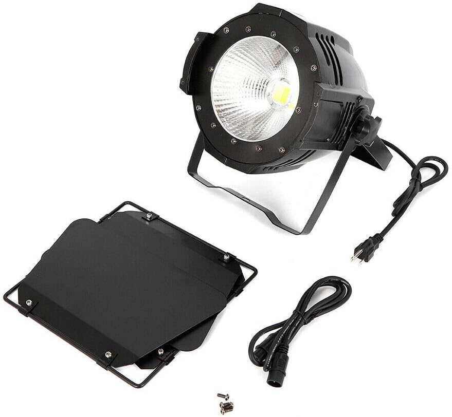200W Stage Par Lights, 2in1 Cool/Warm White Lamp, Super Bright DMX-512 DJ Stage Light for Theater Studio Photostudio Home Decoration Party Church Event Wedding