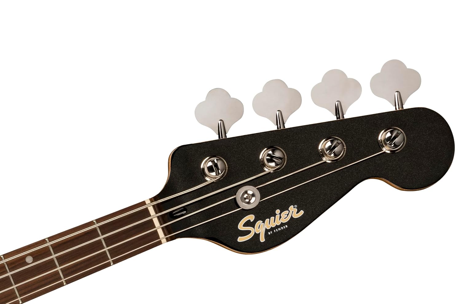 Paranormal Rascal Bass HH, Laurel Fingerboard, White Pearloid Pickguard, Metallic Black