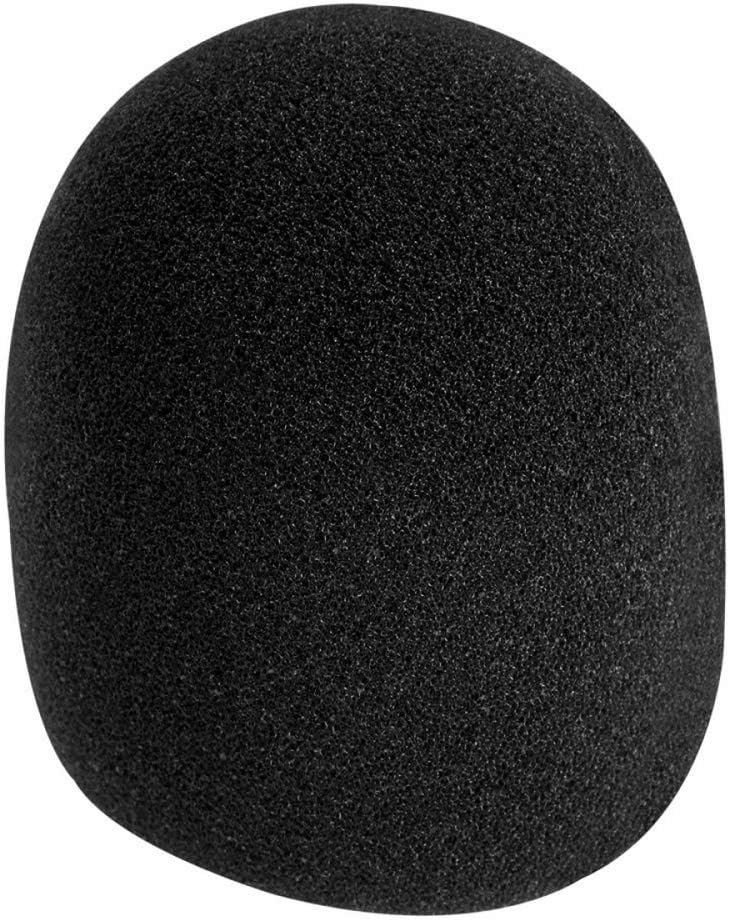 Sennheiser MD 46 Cardioid Interview Microphone & On-Stage Foam Ball-Type Microphone Windscreen, Black