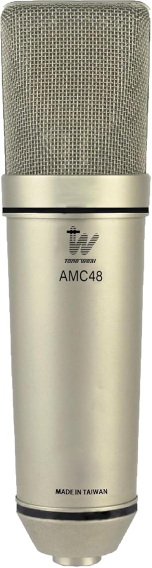 AMC48 Studio Condenser Microphone Circuit, XLR Output, Cardioid, Warm & Articulate Sound for Studio, Recording, Live-Streaming Podcasting...